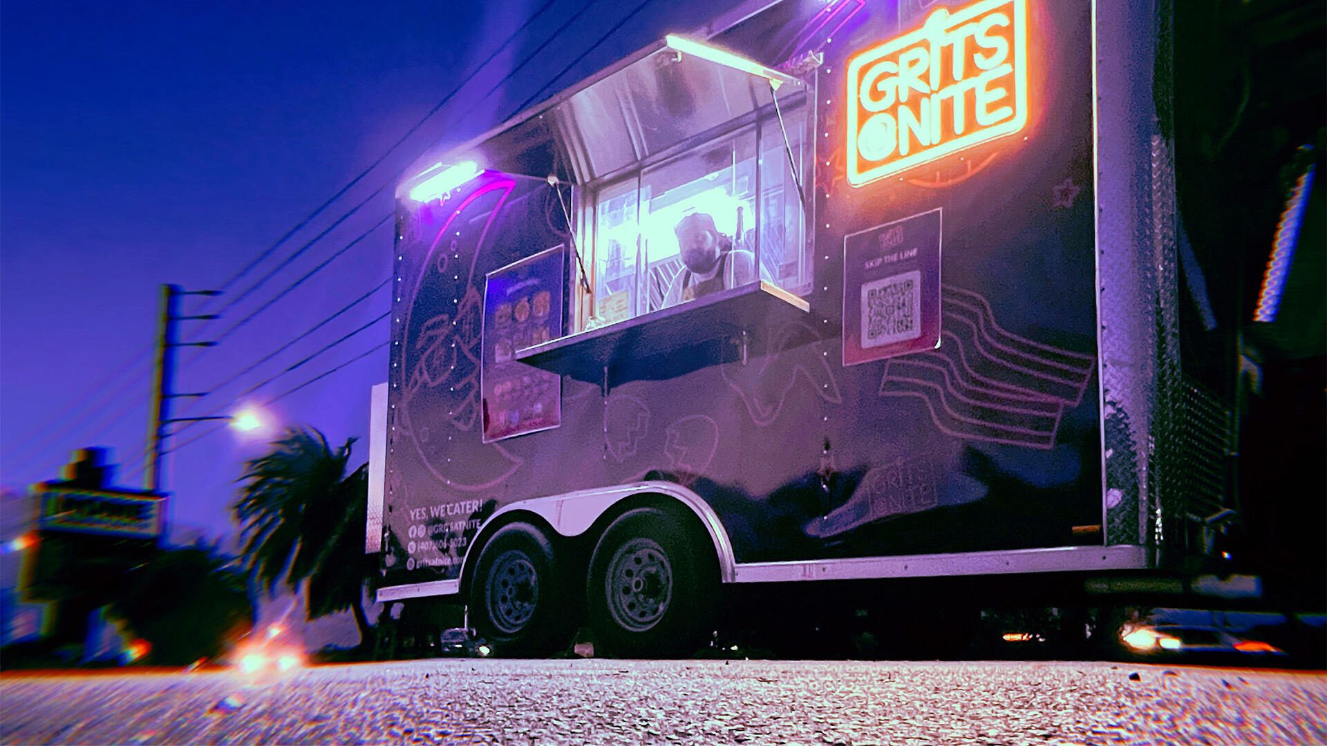 Client: Grits at Nite a highly-rated food truck with southern charm and a cult following.